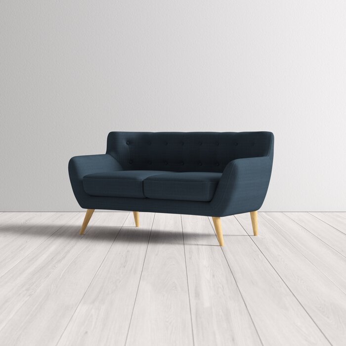 SOFA NỈ CHÂN GỖ BOAT SHAPE