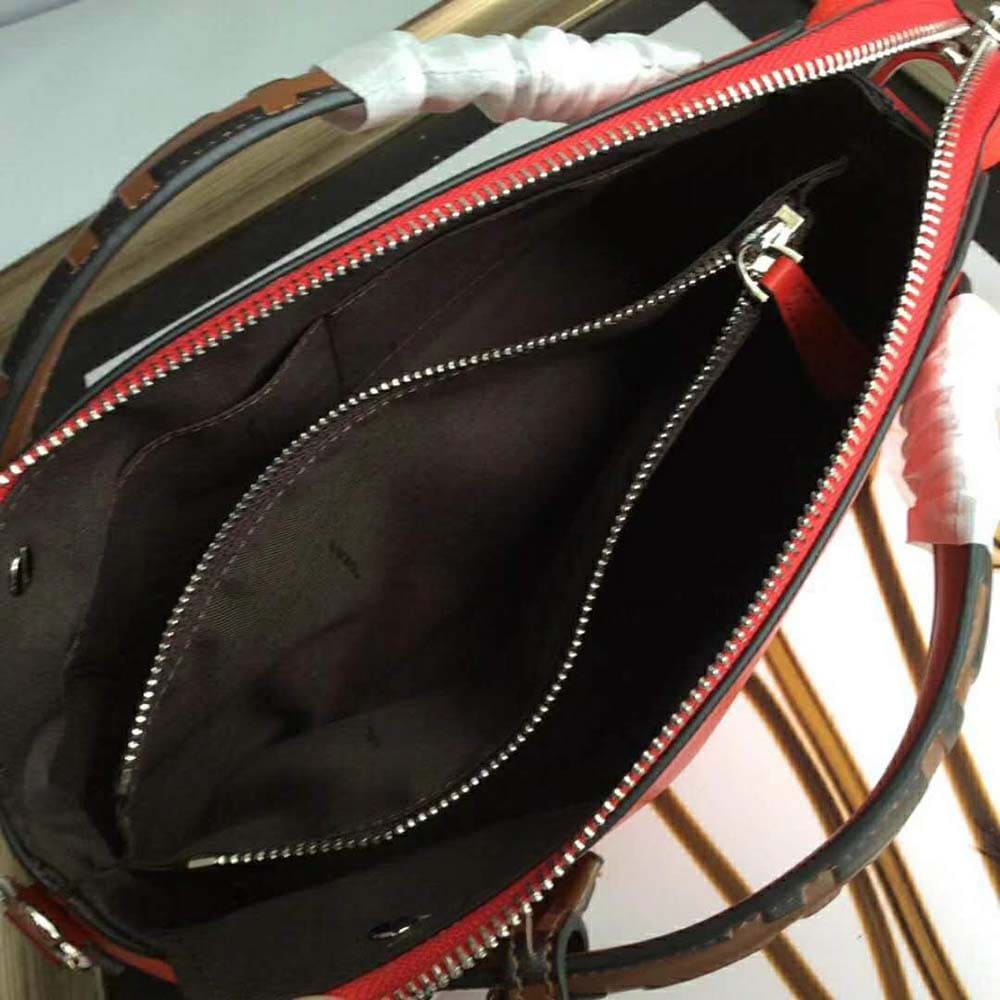 TÚI FENDI Women By the Way Regular Leather Boston Bag-Red