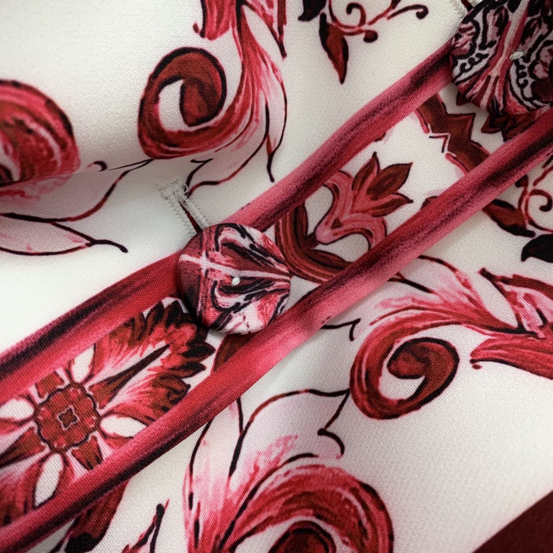 VÁY DOLCE & GABBANA Majolica Print Party Long Dress High Classy