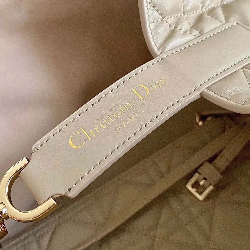 TÚI Dior Toujours Powder Beige Macrocannage Calfskin cỡ trung