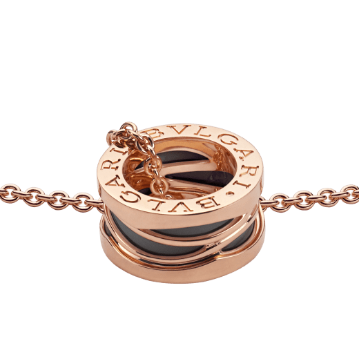 DÂY CHUYỀN BULGARI B.ZERO1 NECKLACE BLACK CERAMIC 18K ROSE GOLD