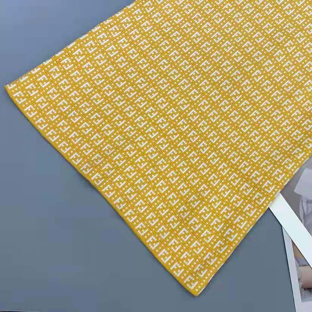 VÁY Fendi Women Made of Viscose with an Orange and White Jacquard FF Motif