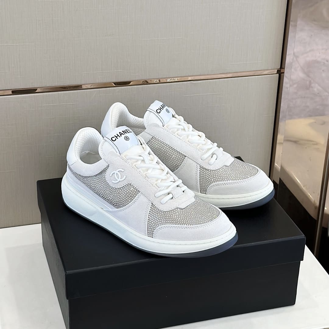GIÀY CHANEL CC LOGO SNEAKERS SHOES AAA