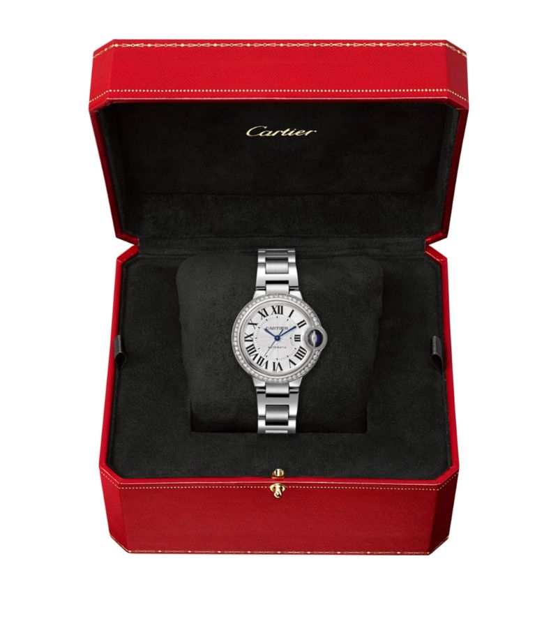 Đồng hồ CARTIER Ballon Bleu de Cartier Watch 33mm mặt số màu trắng