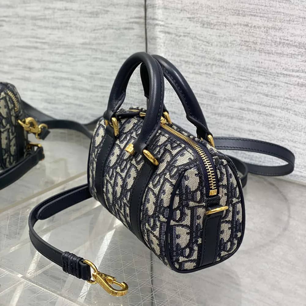 TÚI Dior Women Nano Dior Groove 17 màu xanh Dior Oblique Jacquard