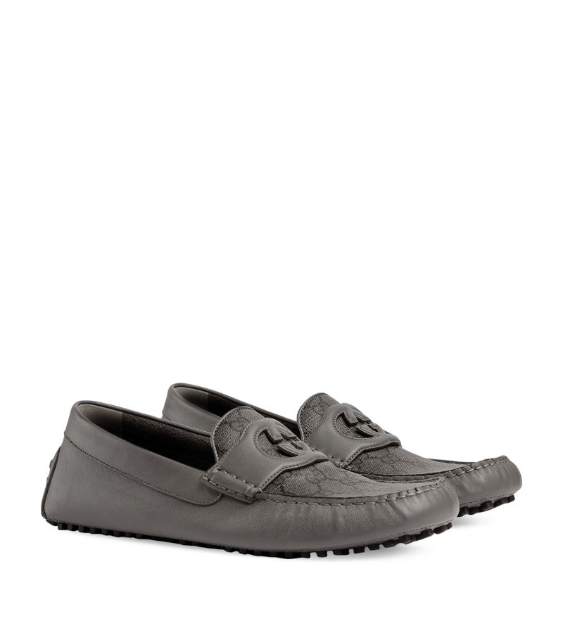 GIÀY GUCCI  Leather Driver Loafers