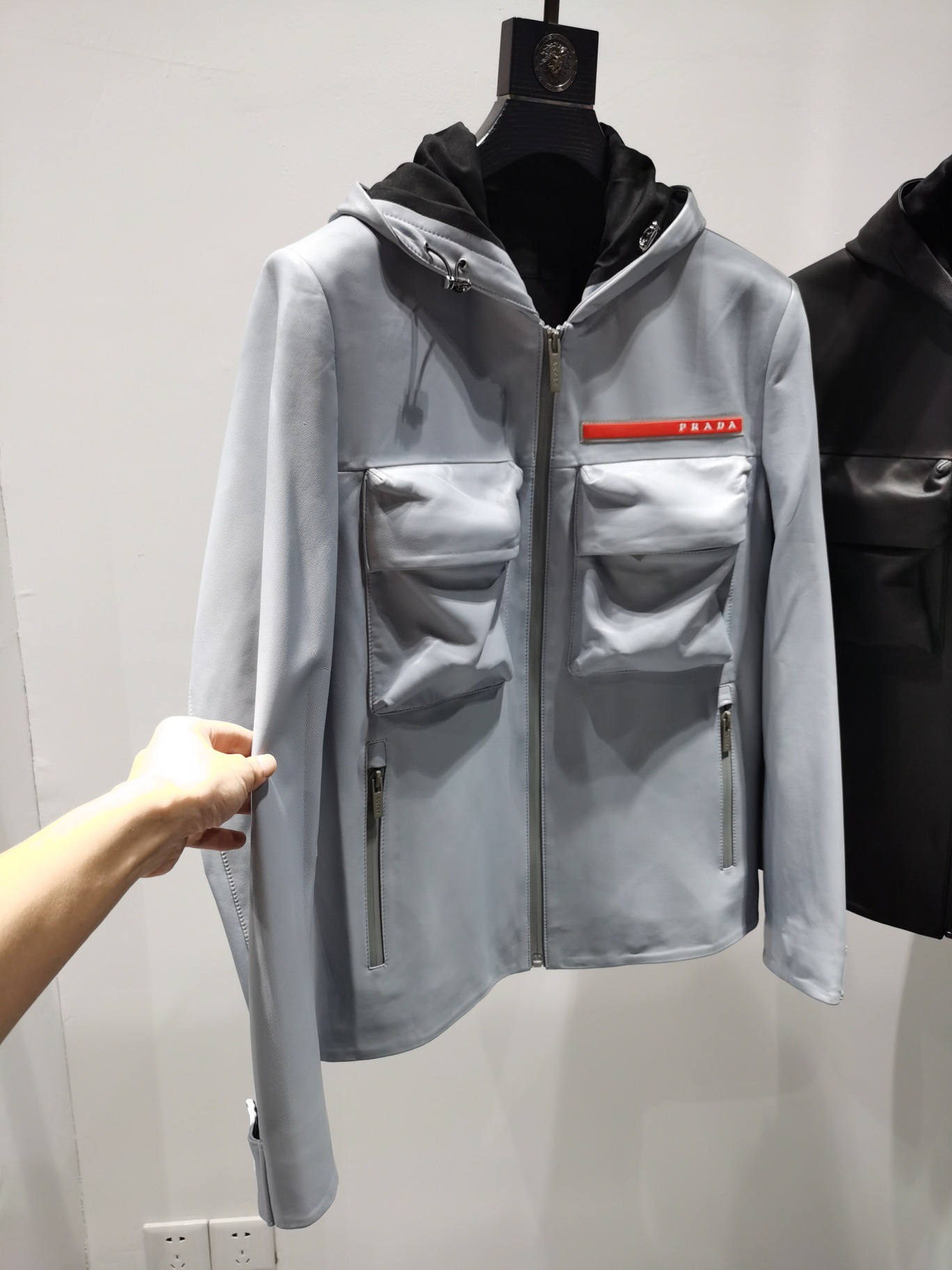 ÁO PRADA LEATHER JACKET