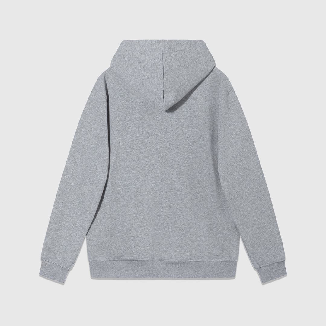 ÁO GUCCI GG Logo Chest Sweater Hoodie Gray