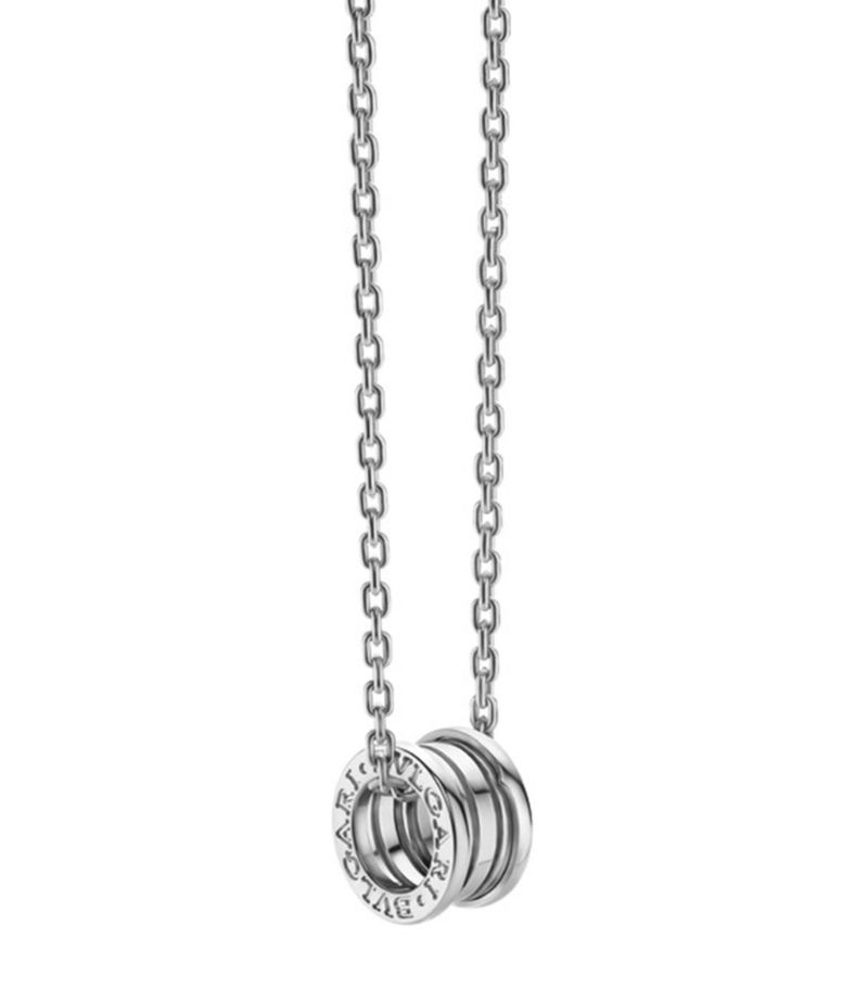 Vòng cổ BVLGARI White Gold B.zero1 Pendant Necklace vàng trắng 18K