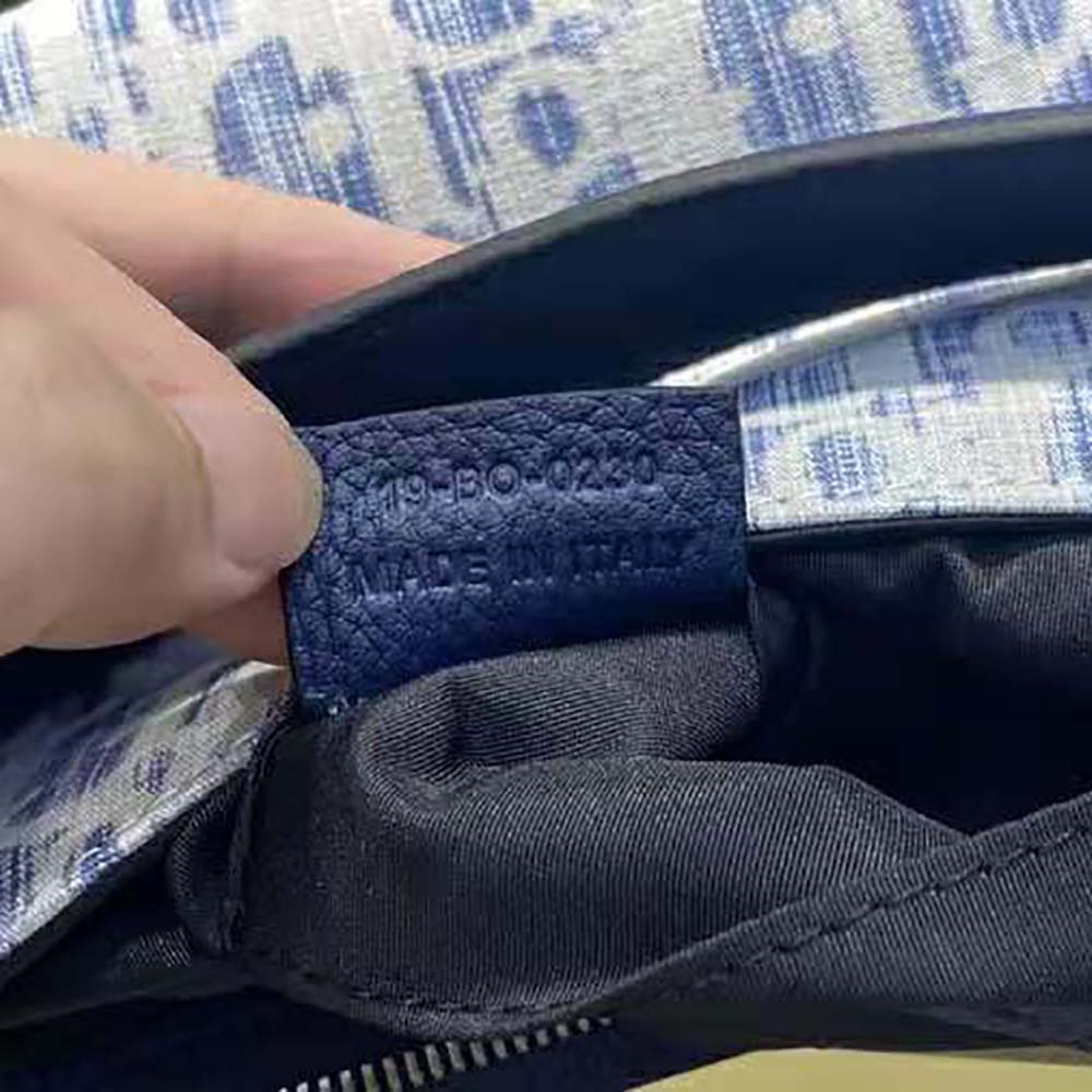 TÚI DIOR Saddle Soft Bag Blue Dior Oblique Kasuri jacquard
