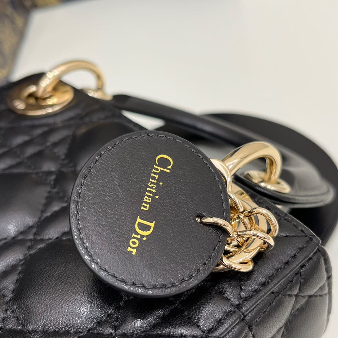 TÚI CHRISTIAN DIOR LADY DIOR CALFSKIN BLACK