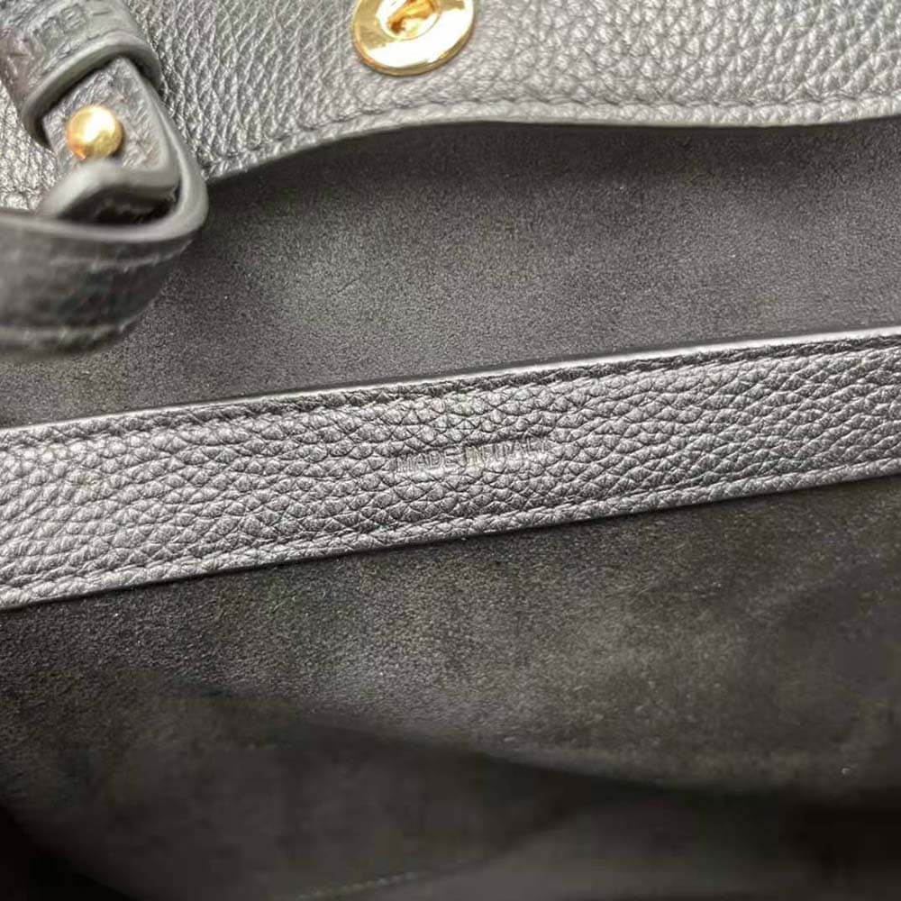 TÚI Celine Women Small Folded Cabas in Grained Calfskin-Black