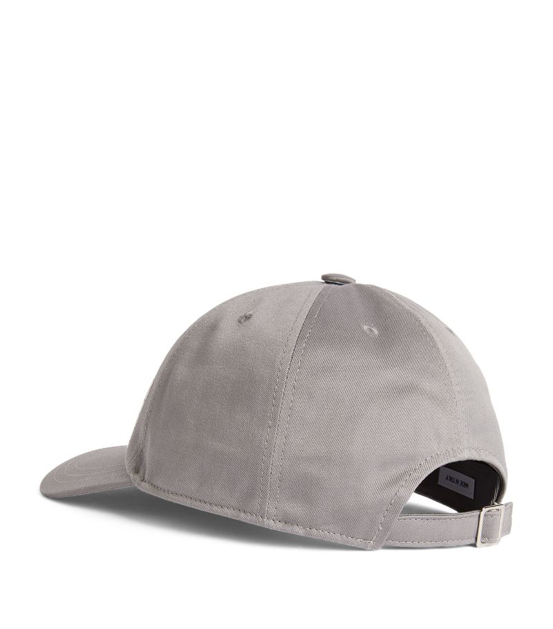 MŨ THOM BROWNE Name Tag Baseball Cap