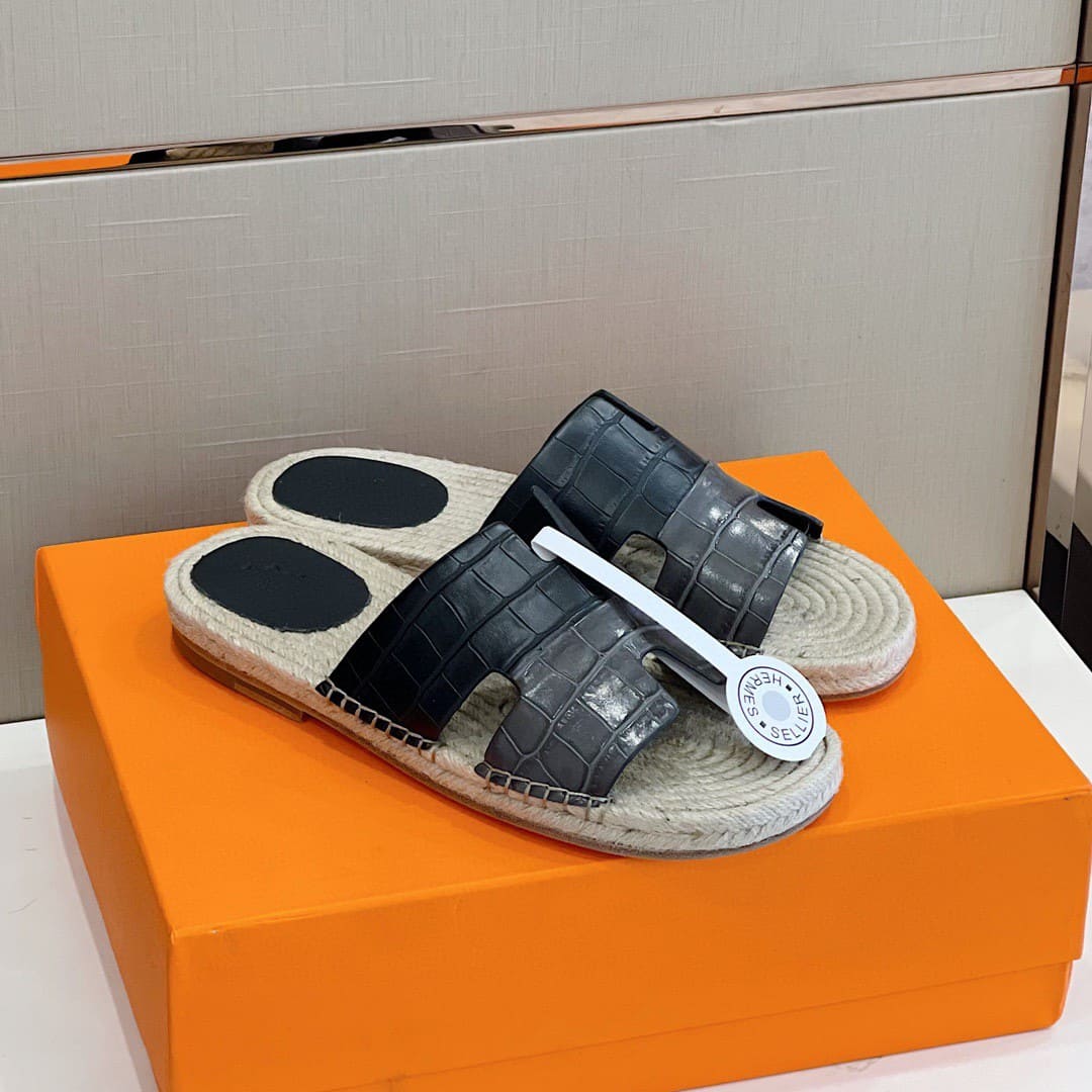 DÉP HERMES IZMIR ESPADRILLES H SANDAL AAA