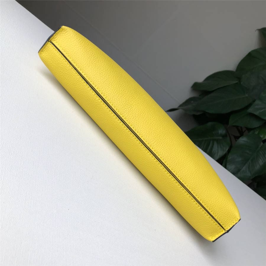 Túi LOEWE ladies clutch bag new pebbled leather T Pouch handbag Yellow