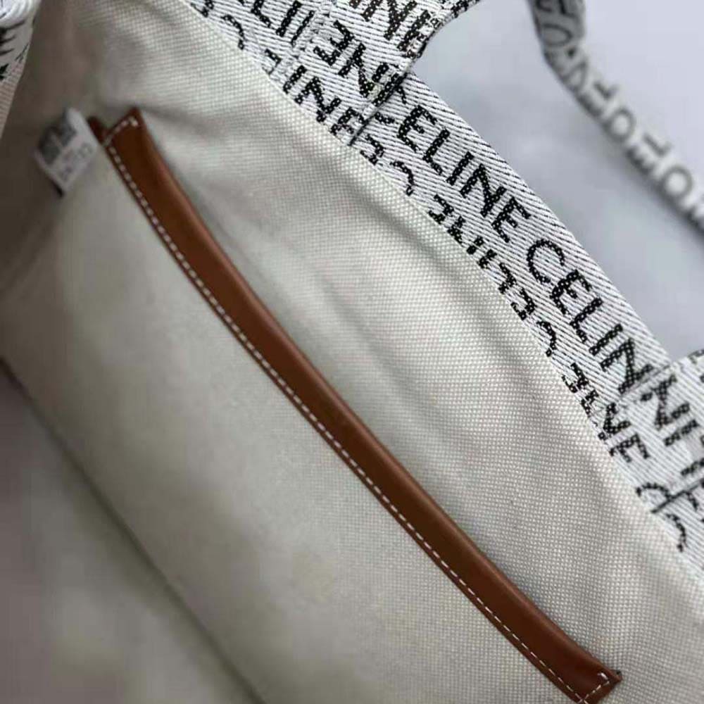 TÚI Celine Women Large Cabas Thais in Textile with Celine All-over