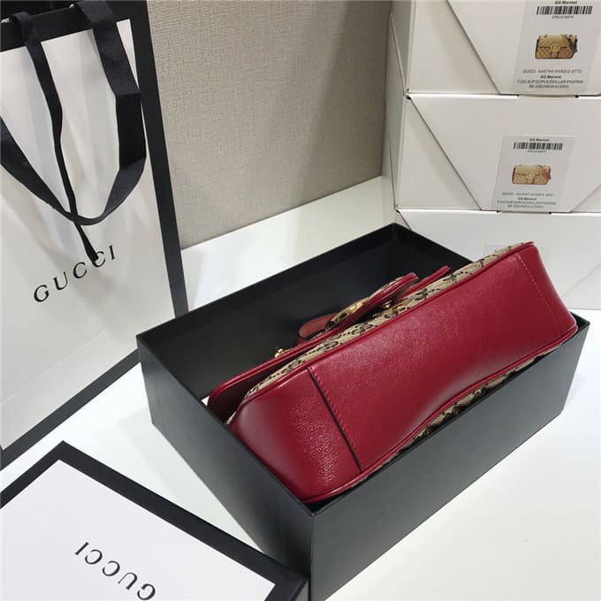 TÚI Gucci GG marmont small shoulder bag red Top Quality