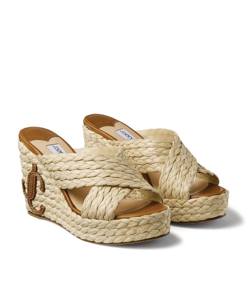 GIÀY JIMMY CHOO  Dovina 100 Wedge Sandals