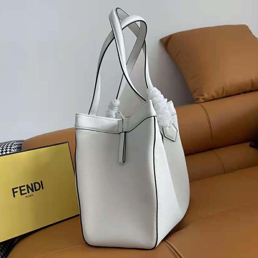 TÚI FENDI Women Origami Medium White Leather Bag