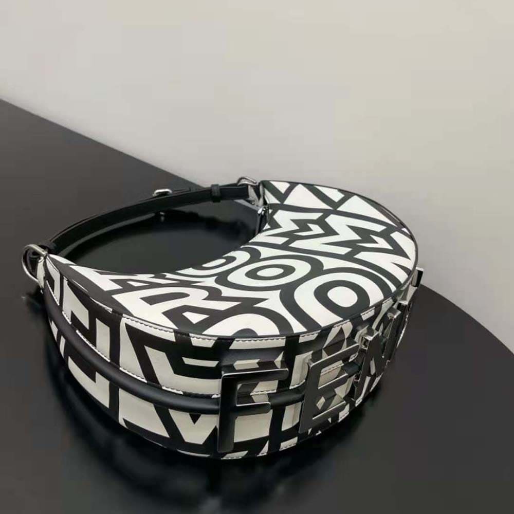 TÚI FENDI Women Fendigraphy Small Two-Tone Printed Leather Fendi Roma Capsule Bag