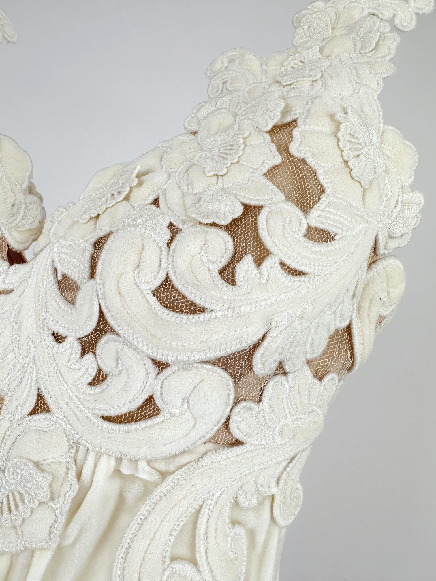 VÁY ZIMMERMANN Flower All White Vintage Dress High Classy