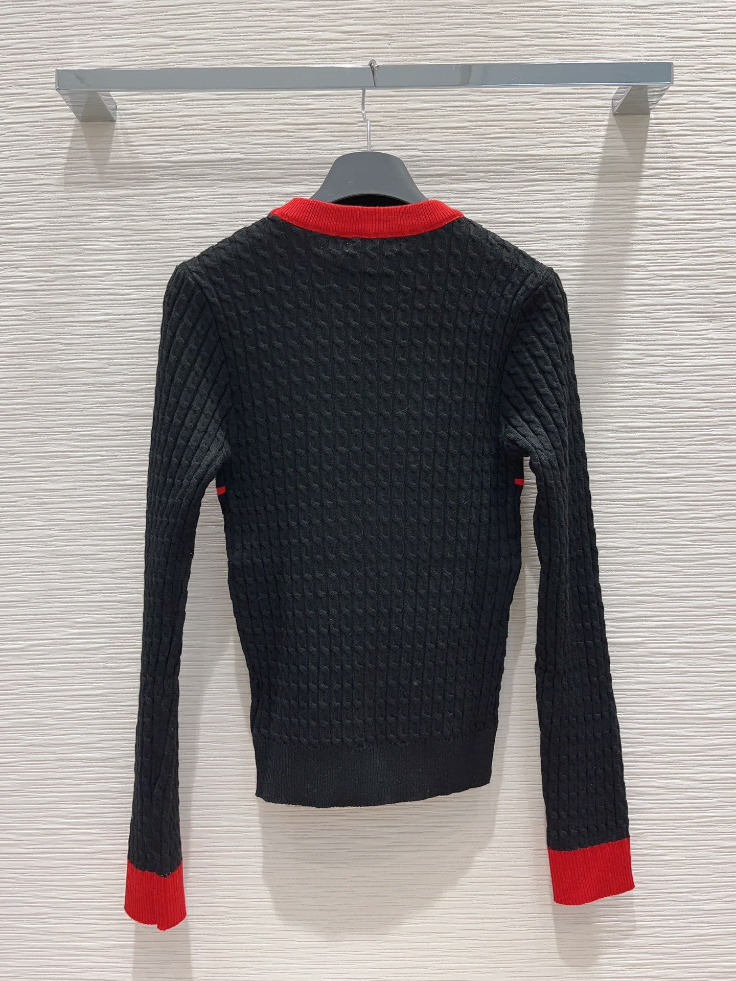 ÁO FENDI FF Red and Black Sweater
