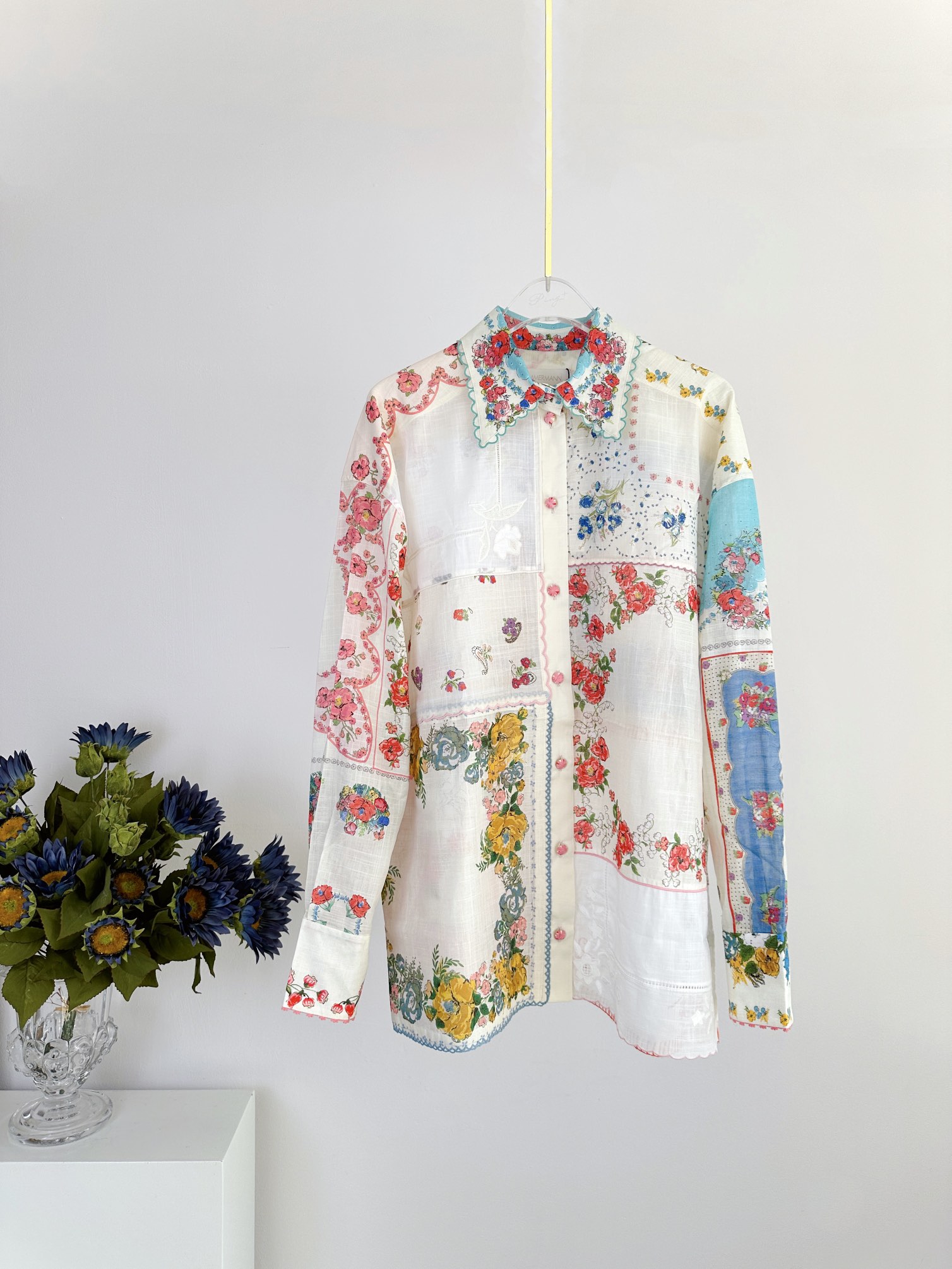 ÁO ZIMMERMANN Flower Long Vintage Dress