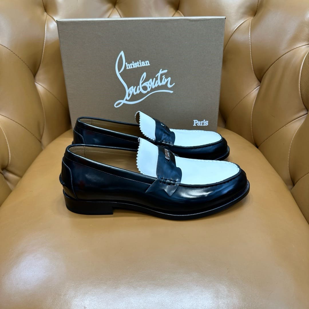 GIÀY CHRISTIAN LOUBOUTIN LOAFER HIGH TOP QUALITY SHOES AAA