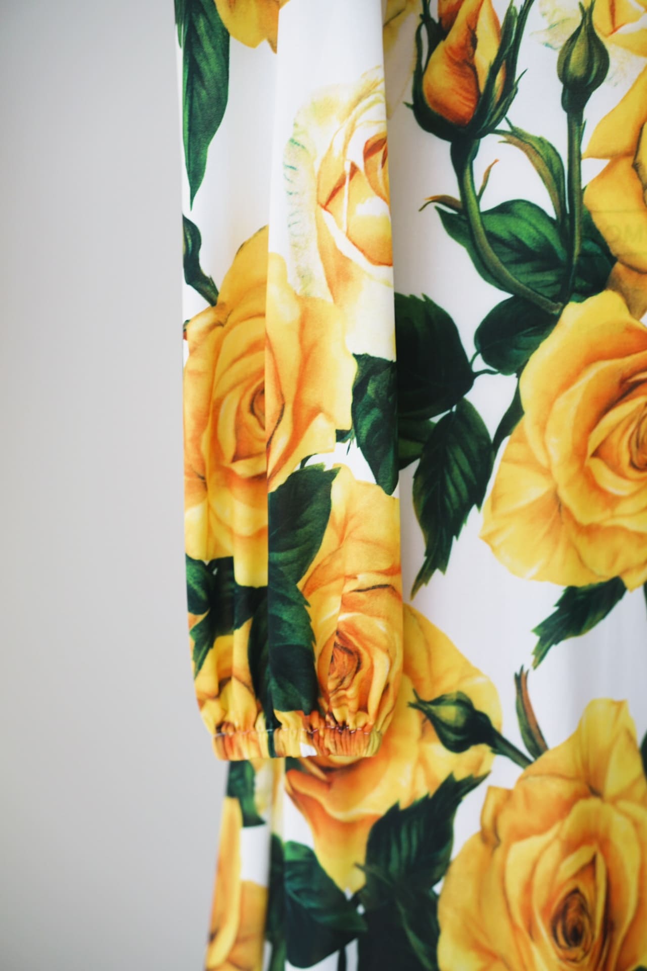 VÁY DOLCE & GABBANA V NECK GREEN YELLOW FLORAL PRINT DRESS High Classy