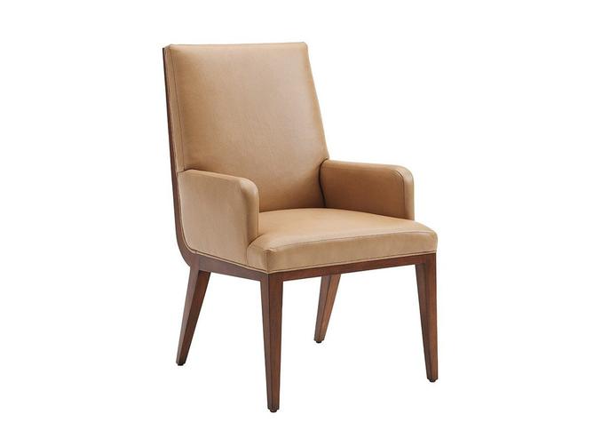 GHẾ LEXINGTON CANVAS & GENUINE LEATHER UPHOLSTERED ARM CHAIR