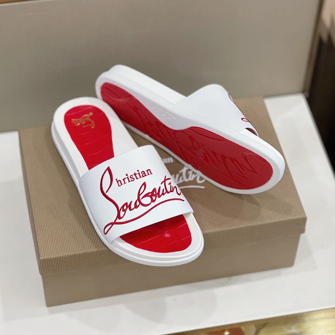 DÉP CHRISTIAN LOUBOUTIN RED LOGO SANDAL AAA