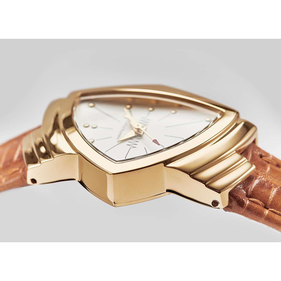 Hamilton Ventura Quartz GOLD IP Men Watch