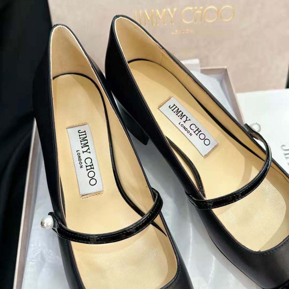 GIÀY Jimmy Choo Women Didi 45 Black Patent Leather Pointed Pumps
