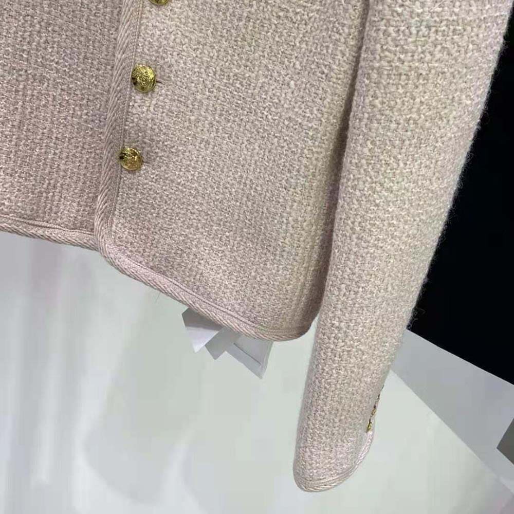 ÁO Celine Women Alluré Jacket in Bouclette Natté