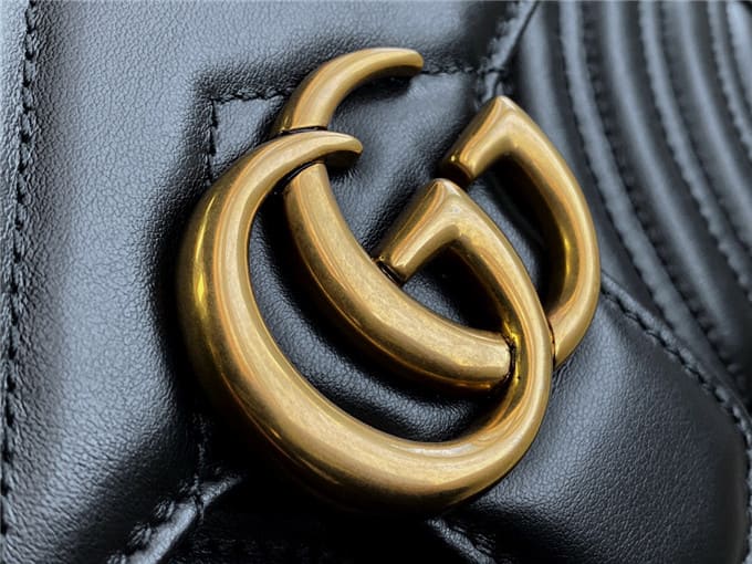 TÚI Gucci Marmont small matelasse shoulder bag black Top Quality