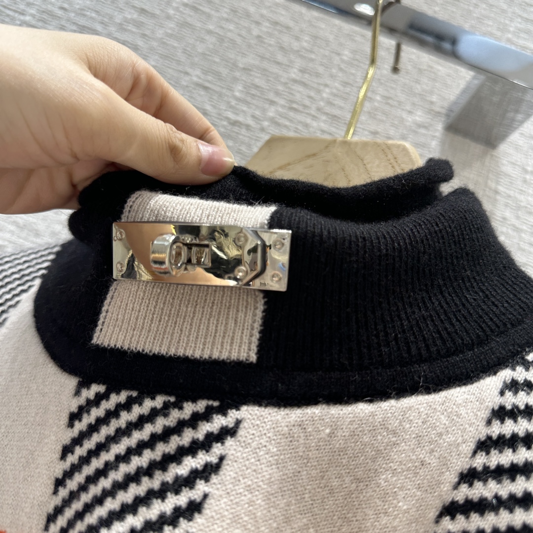 ÁO HERMES KELLY Wool-jersey sweatshirt