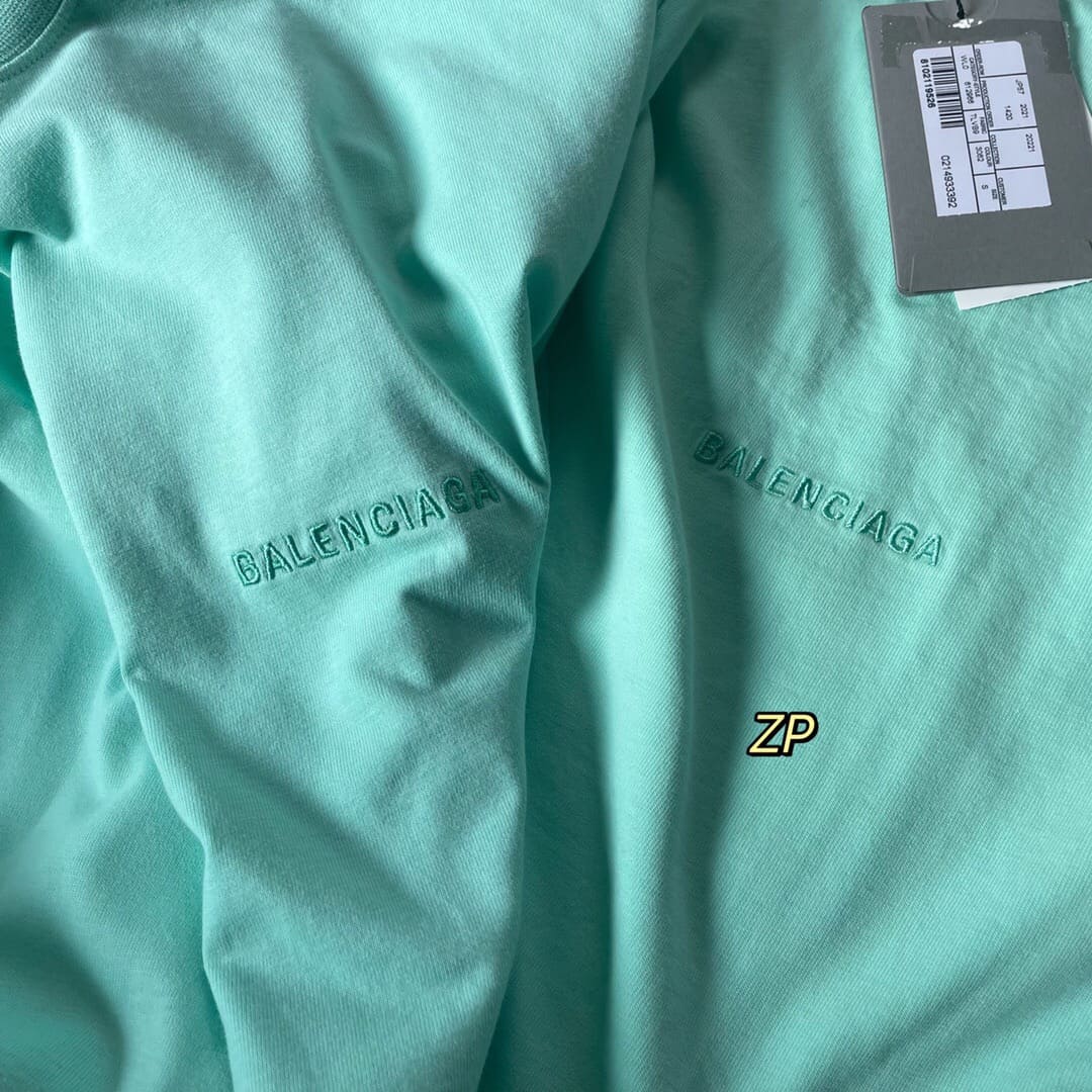 ÁO BALENCIAGA T SHIRT MÀU XANH UNISEX
