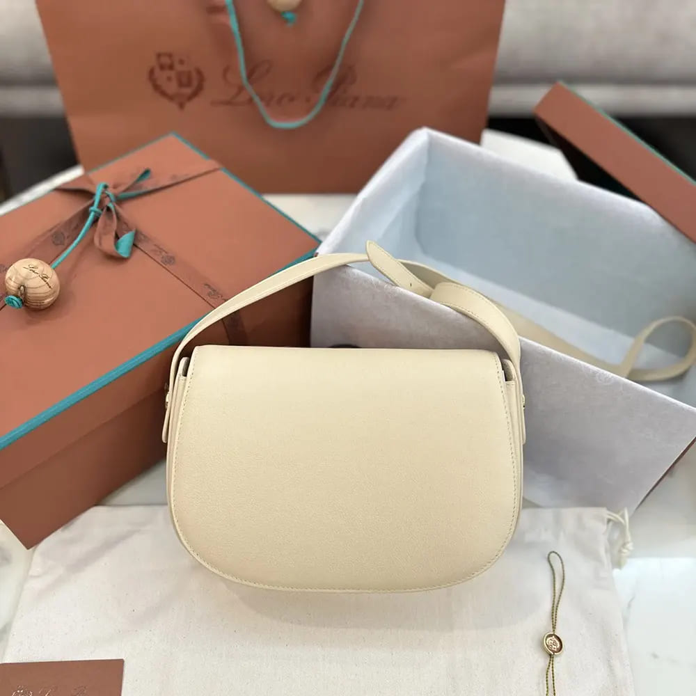 TÚI LORO PIANA Women Mini Ghiera Bag-White