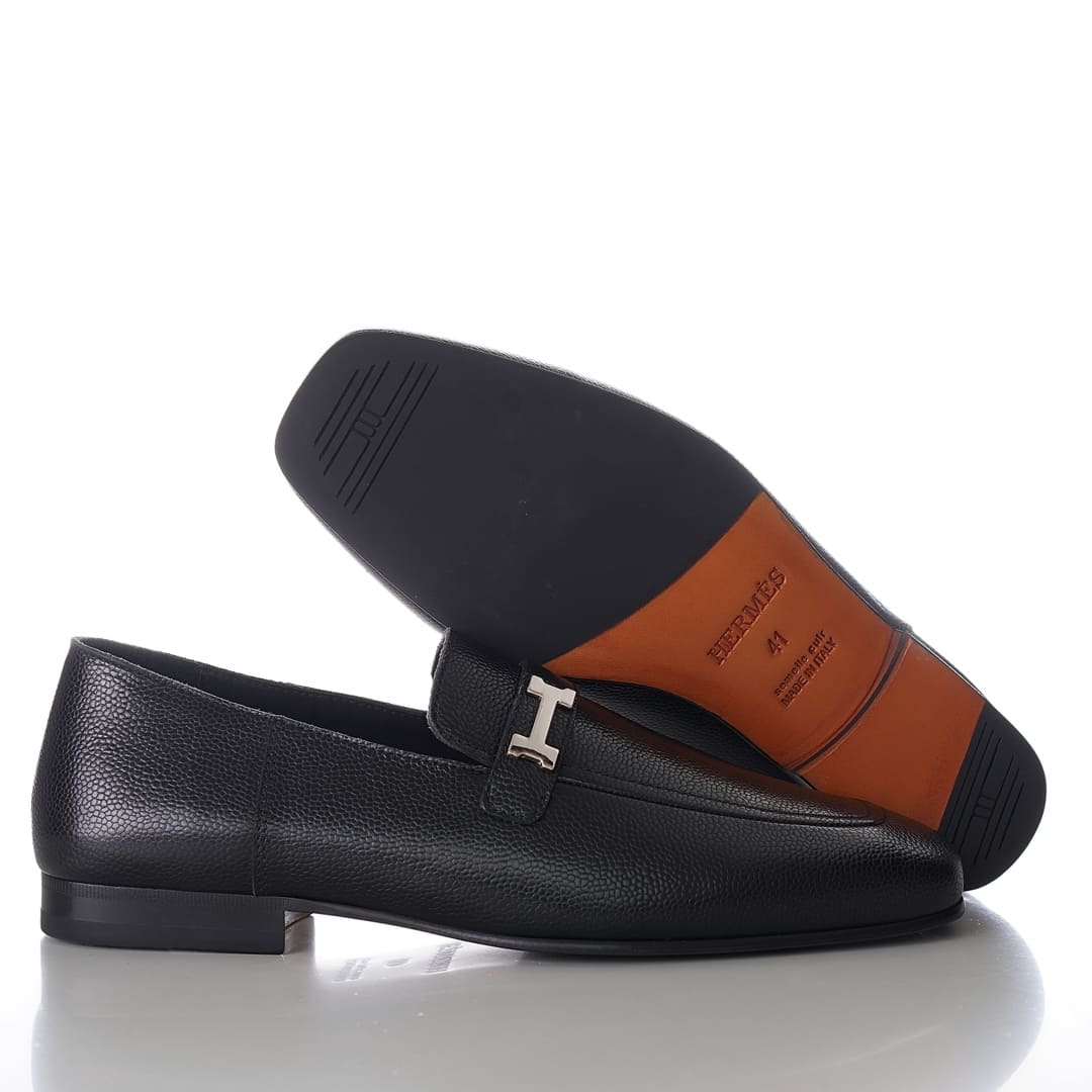 GIÀY HERMES GIOVANNI LOAFER BLACK AAA