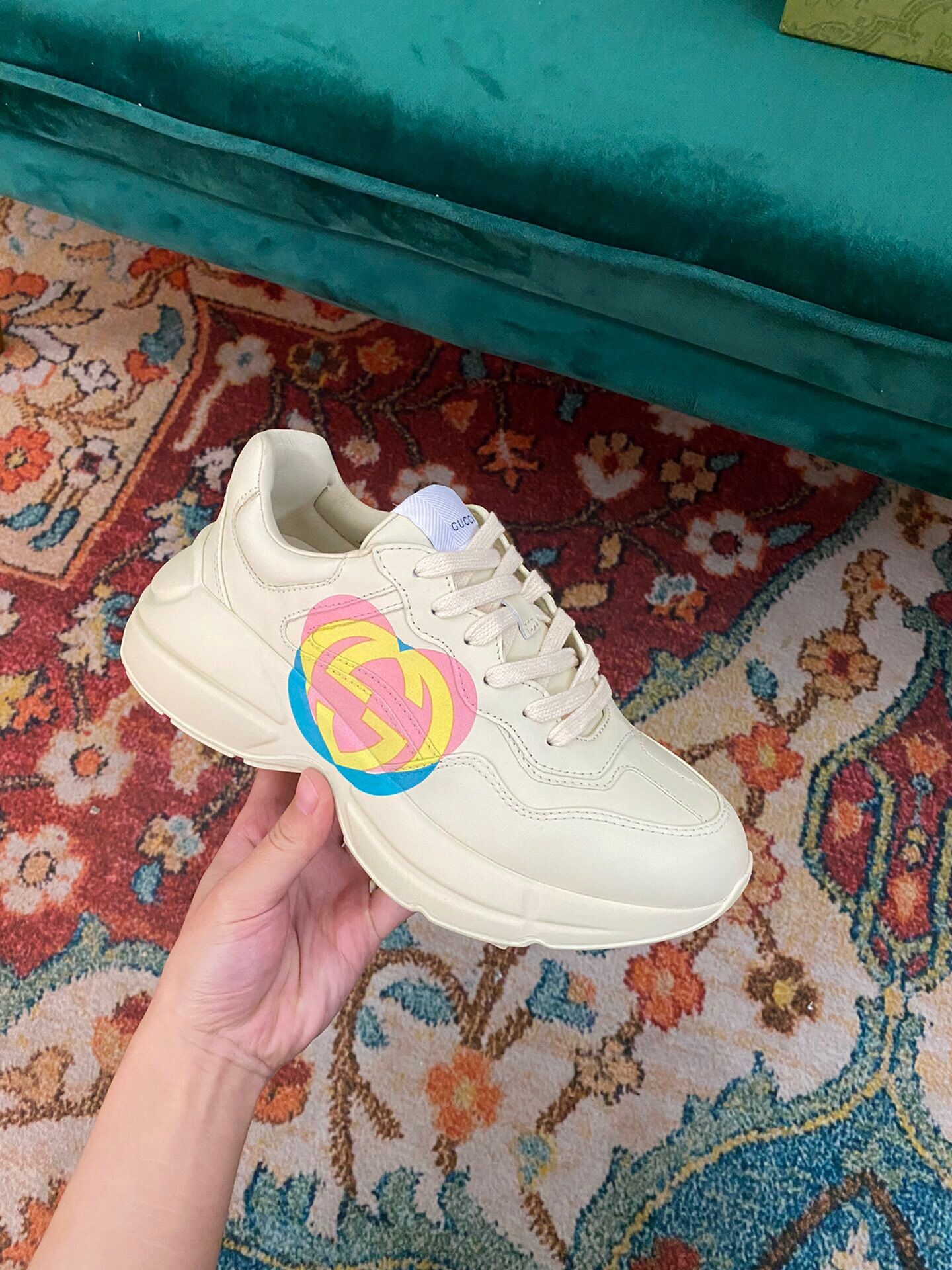 GIÀY GUCCI RHYTON GG ITALIA SNEAKERS SHOES UNISEX