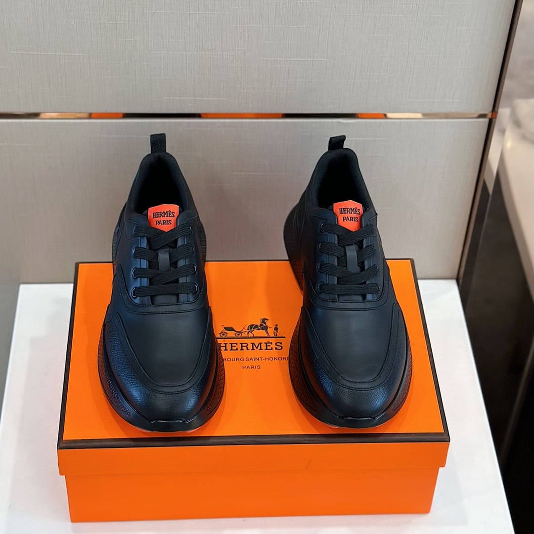 GIÀY HERMES H BOUNCING SNEAKER LOW SPORTS BLACK