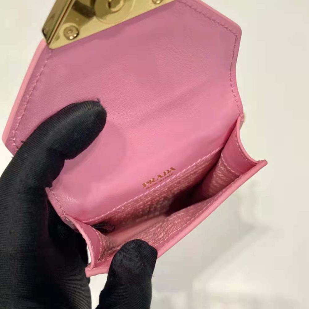 TÚI PRADA Women Saffiano Leather Mini-Bag-Pink