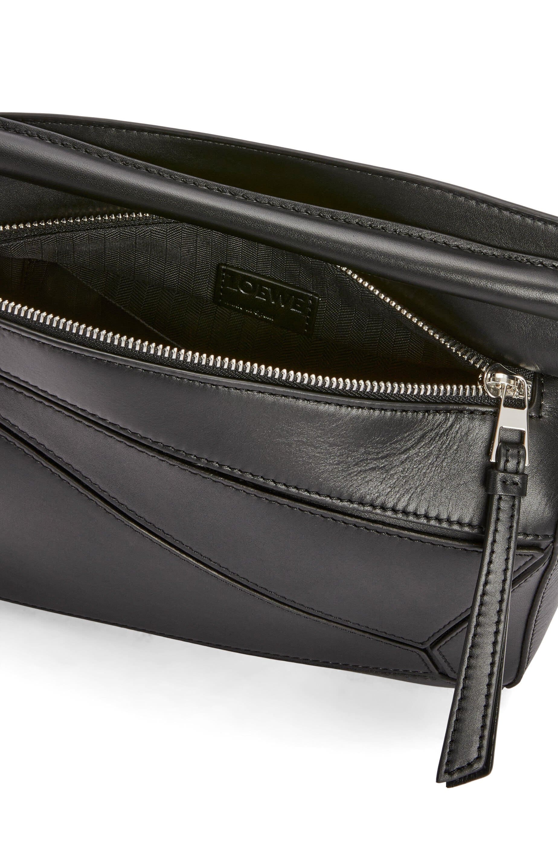 Túi LOEWE Small Puzzle bag in satin calfskin black