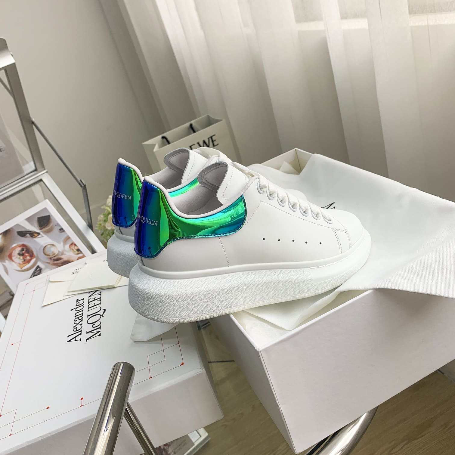 GIÀY ALEXANDER MCQUEEN SNEAKERS SHOES AAA UNISEX NAM VÀ NỮ DA BÊ HẢO HẠNG