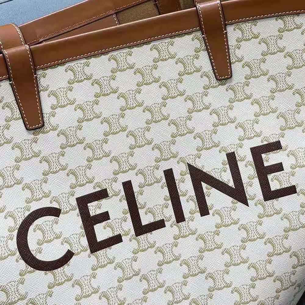 TÚI Celine Women Medium Couffin Bag in Triomphe Canvas Celine Print