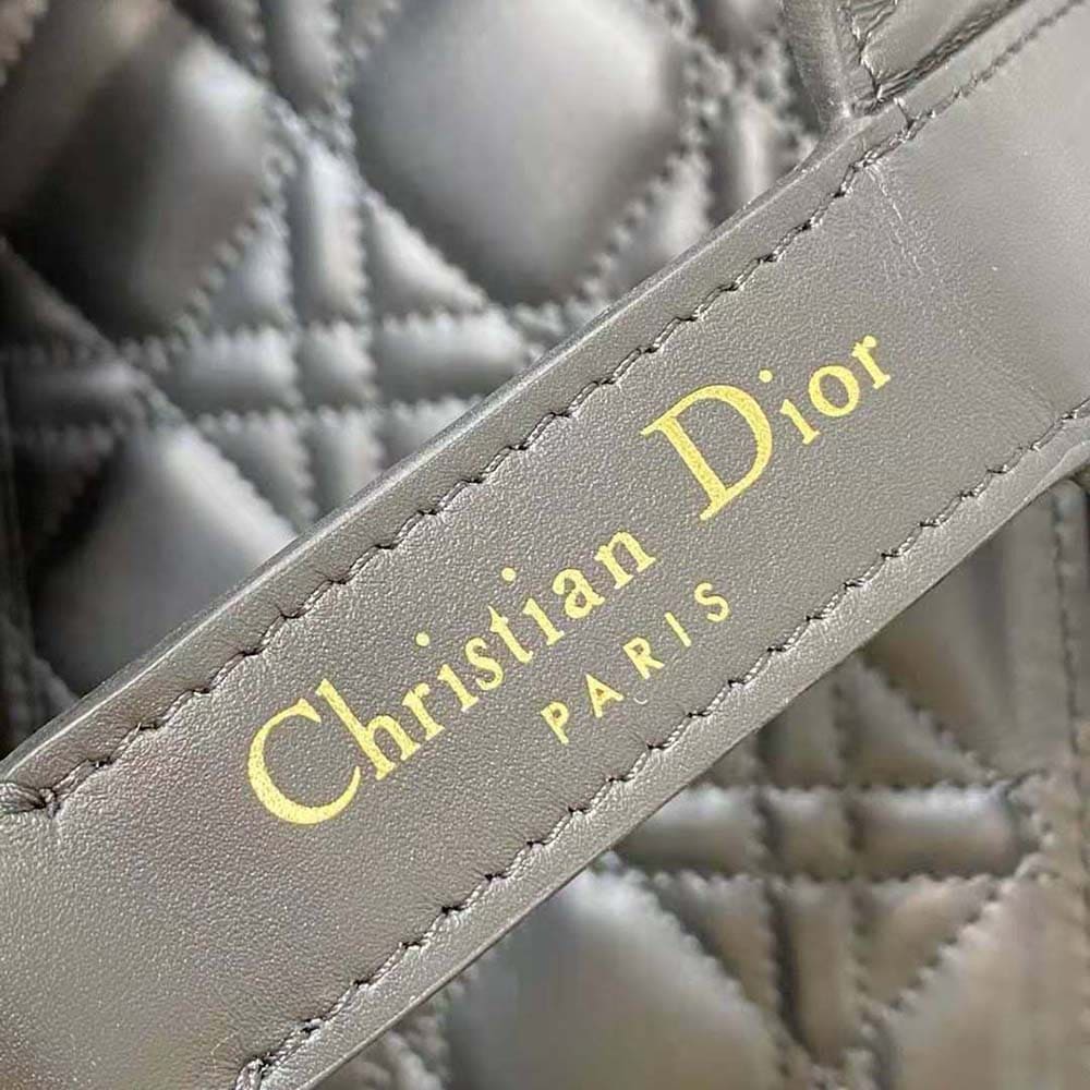 TÚI Dior Women Medium Dior Toujours Bag Black Macrocannage Calfskin