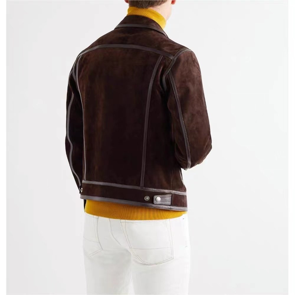 ÁO TOM FORD SUEDE LEATHER JACKET