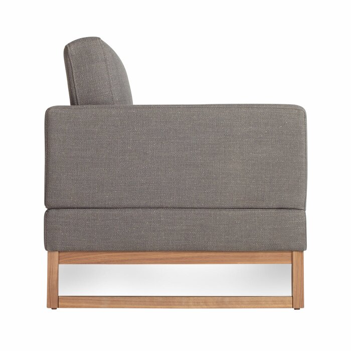 SOFA NỈ CHÂN GỖ Square Arm Sofa Bed