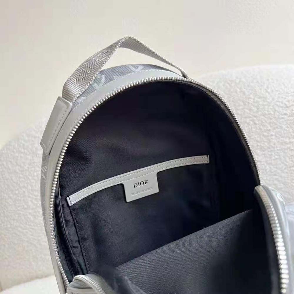 TÚI DIOR Mini Rider Backpack Dior Gray CD Diamond Canvas