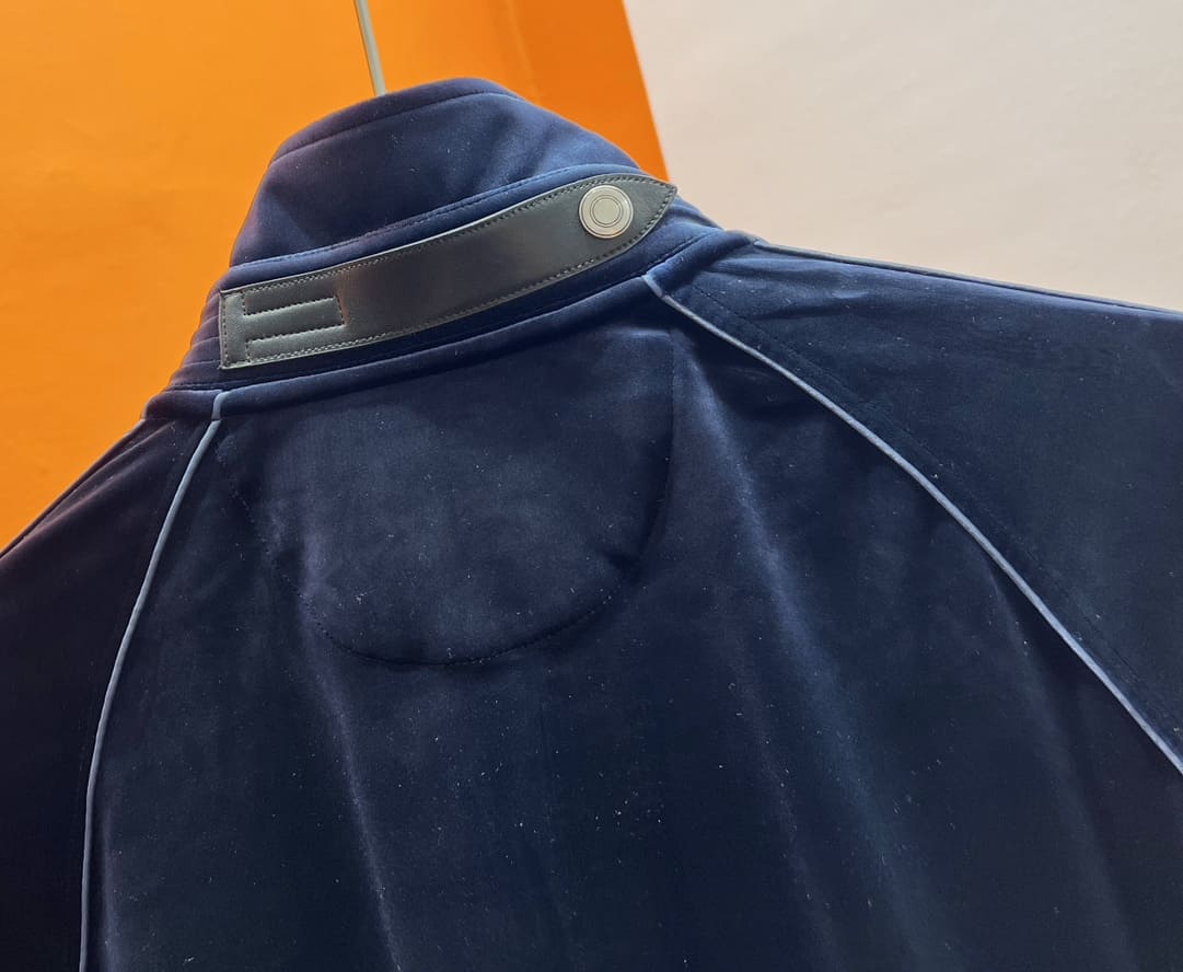 ÁO TOM FORD BLUE VELVET LEATHER JACKET